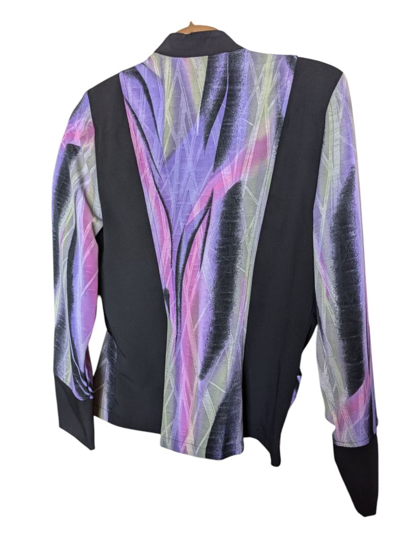 Funky Purple Judy Joannou Button-up Size Small