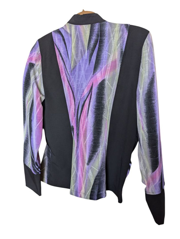 Funky Purple Judy Joannou Button-up Size Small