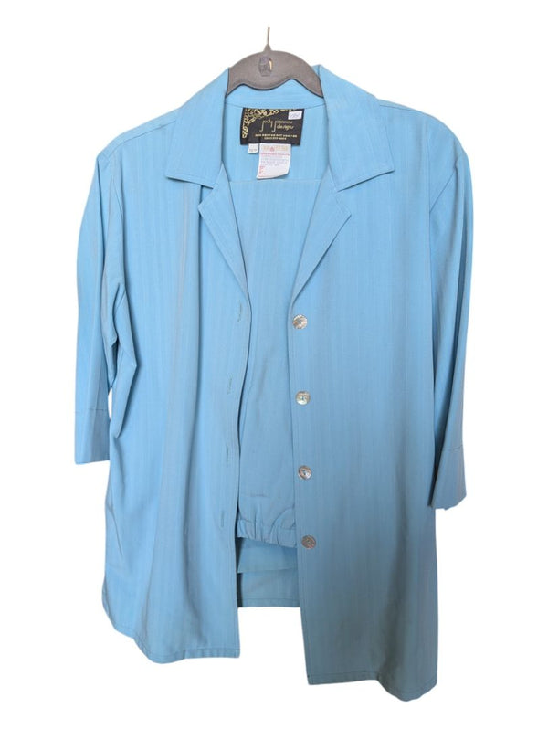 Light Blue Judy Joannou Short Sleeve and Pant Set Size xs