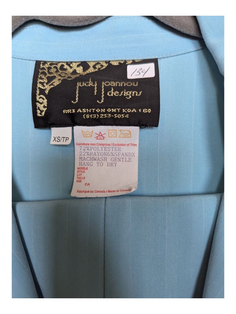 Light Blue Judy Joannou Short Sleeve and Pant Set Size xs