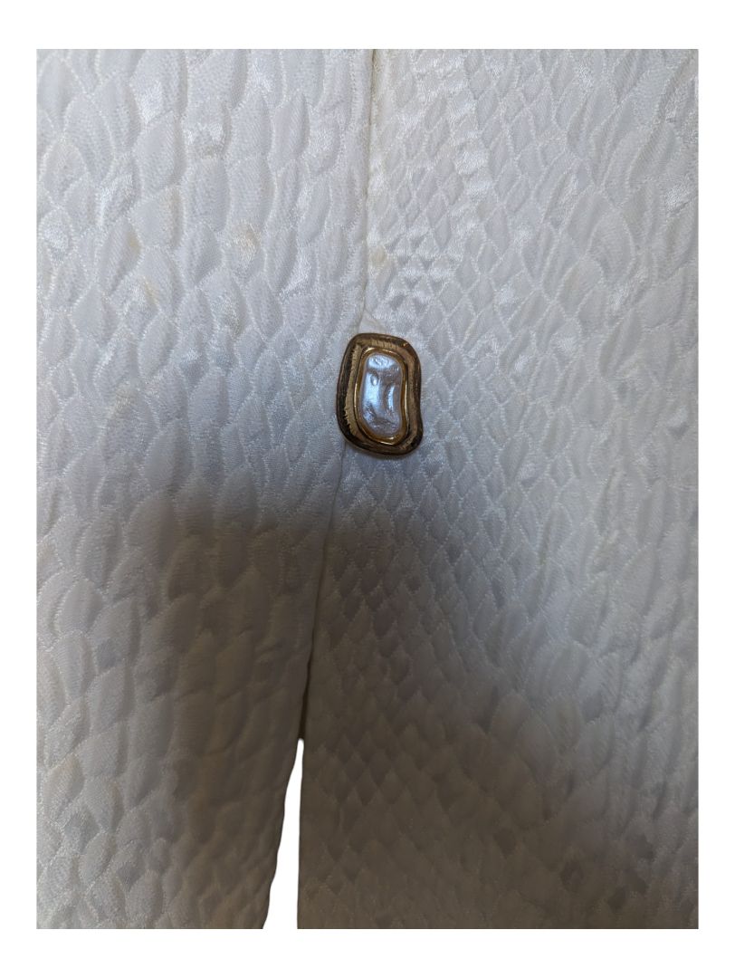 White Snake Skin Paterned Judy Joannou Blazer Size 8