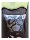 Black and White Ravel Zip-Up Sweat Shirt Size Small