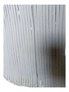 White Ribbed Ravel Zip-Up Sweat Shirt Size Small