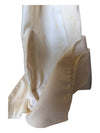 White Ribbed Ravel Zip-Up Sweat Shirt Size Small