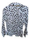 Dalmatian Patterned TanJay Button-Up Size Petites Small