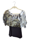 Grey and Black Neuva Blouse Size 4