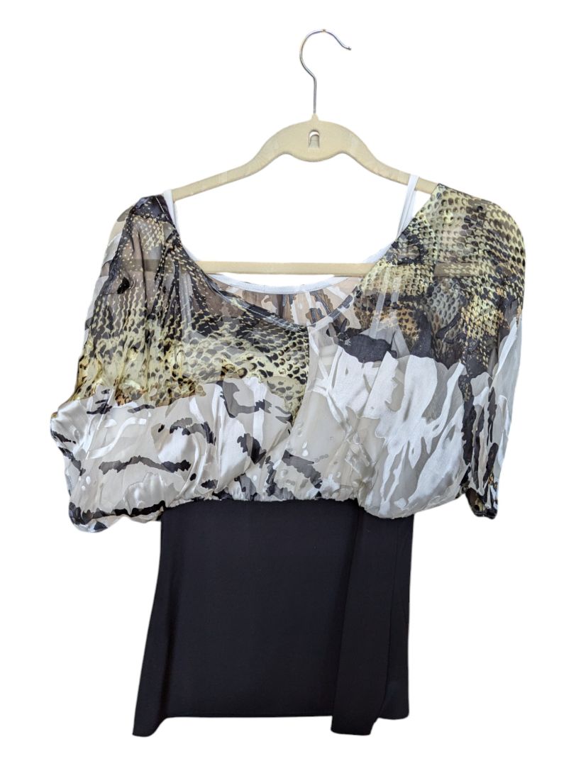 Grey and Black Neuva Blouse Size 4