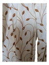 Cream and Brown Ravel Button-Up Size Small
