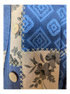 Blue and Cream Northern Reflections Quilt Jacket and Pants Size Small
