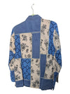 Blue and Cream Northern Reflections Quilt Jacket and Pants Size Small