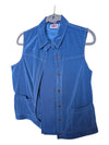 Blue Velveteen Alia Vest and Pant Set Size Small