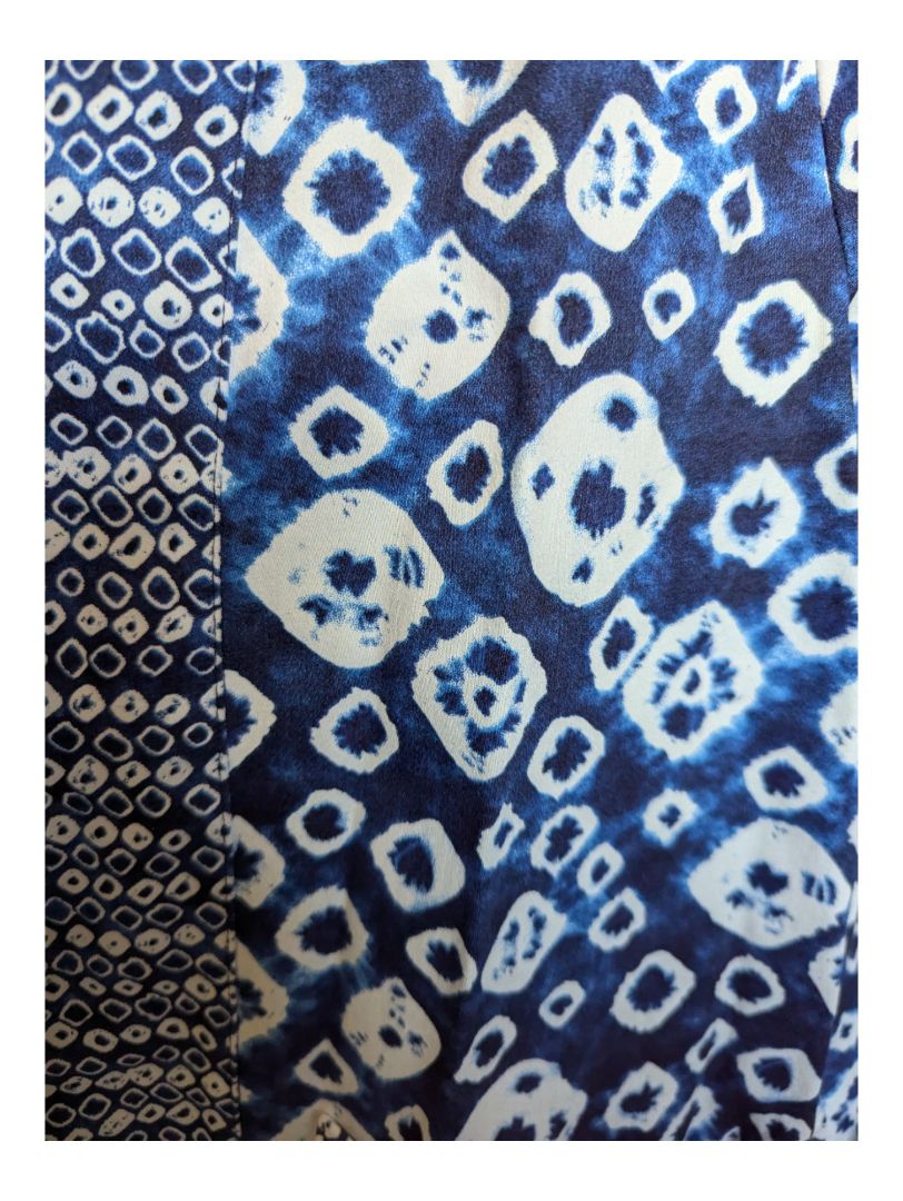 Blue and White Judy Joannou Jacket Size xs