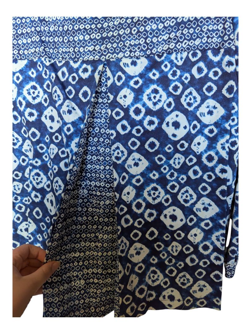 Blue and White Judy Joannou Jacket Size xs