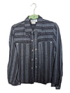 Grey Stripped Selene Button-Up Size 7/8