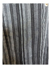 Grey Stripped Selene Button-Up Size 7/8