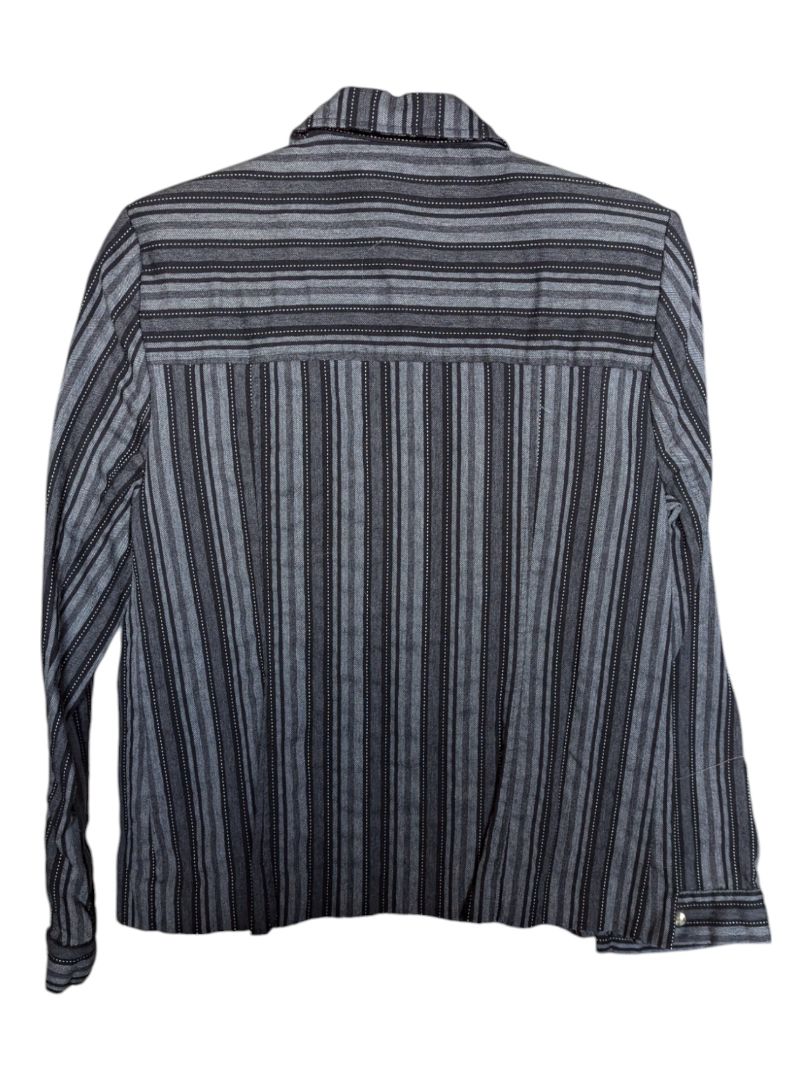 Grey Stripped Selene Button-Up Size 7/8