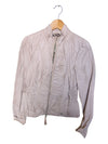 Pink Leather Point Zero Jacket Size Small