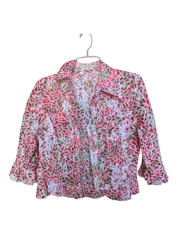 Pink Patterned Shirt Puli Size Small