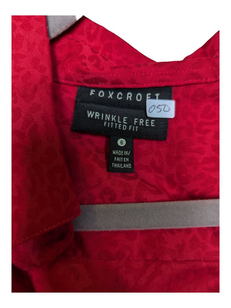 Scarlet Red Shirt Foxcroft Size 6