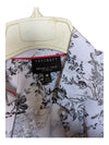 Black Printed Pattern Shirt Foxcroft Size 4