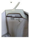White Jacket with Black Graphics Ravel Size Small