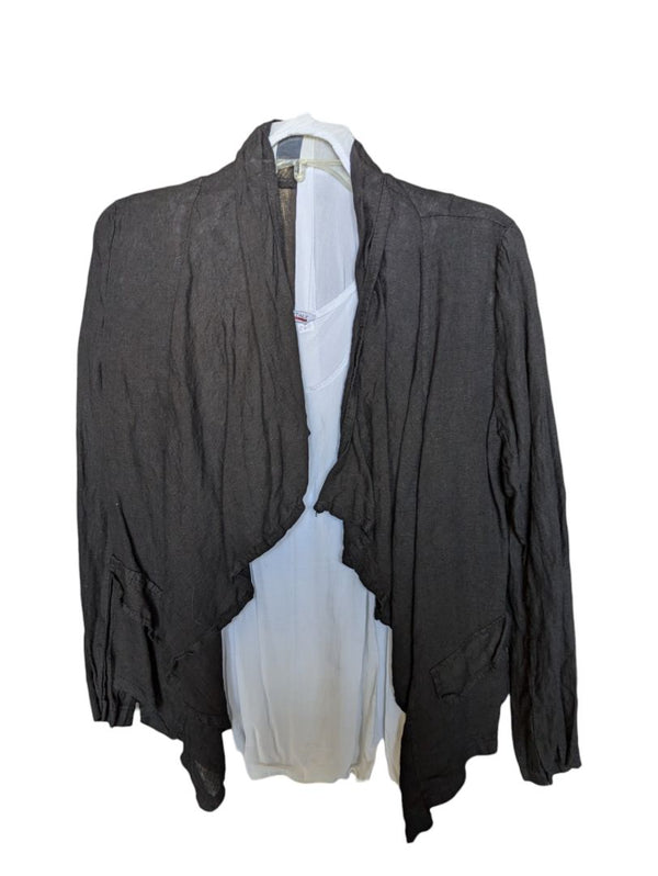 Brown Jacket with White Tank Bella Anoie