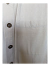 Beige Buttom-Up Short Sleeve Shirt Kara Casual Size Large