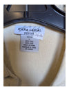 Beige Buttom-Up Short Sleeve Shirt Kara Casual Size Large