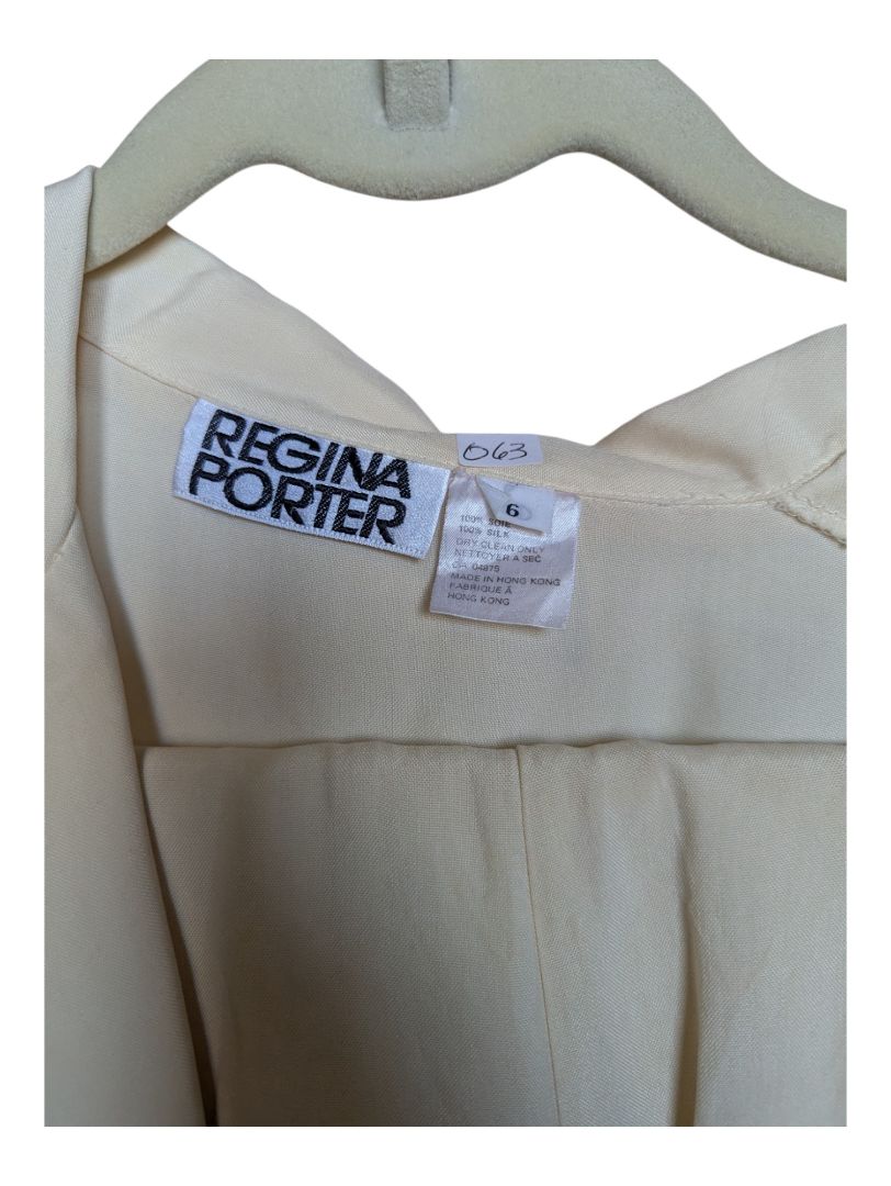Beige Blouse with Pants Regina Porter Size 6