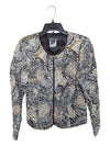 Golden and Black Swirl Pattered Jacket Frank Lyman Size 10