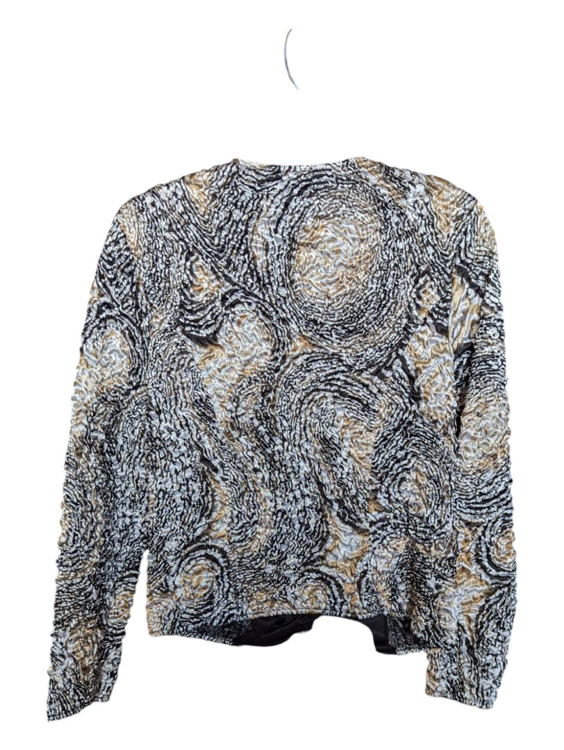 Golden and Black Swirl Pattered Jacket Frank Lyman Size 10