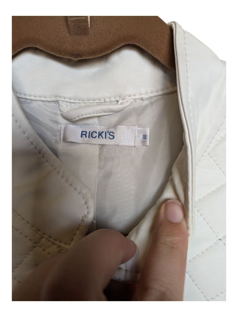 White Jacket with Zippers Ricki's