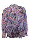Purple and Pink Graphic Shirt Abbie Mags Size S