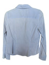 Lined Blue Blouse Reilmans Size S