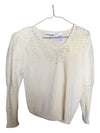 White Sweater Lara Ferrante Size S
