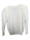 White Sweater Lara Ferrante Size S