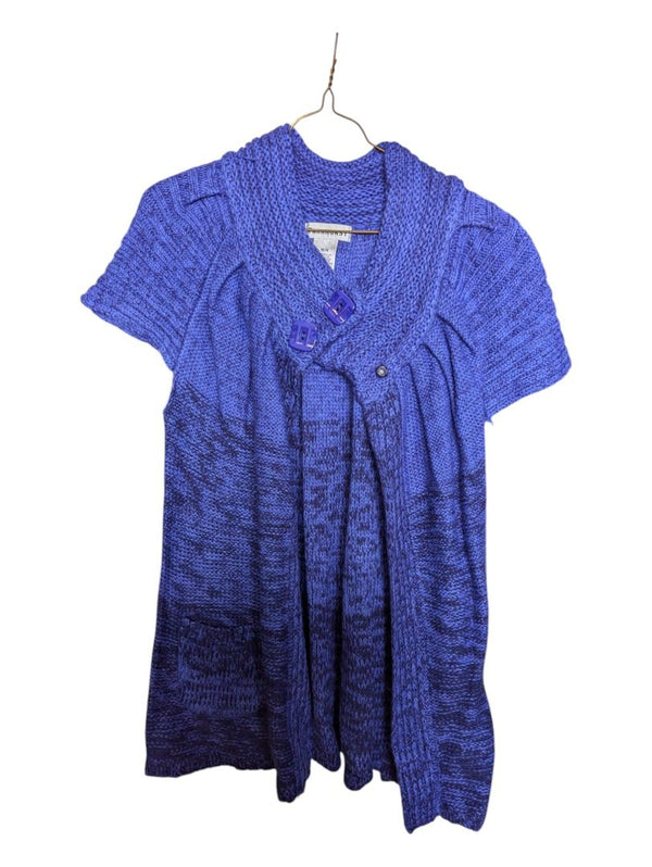 Blue Knitted Short- Sleeves Parkhurst Size M