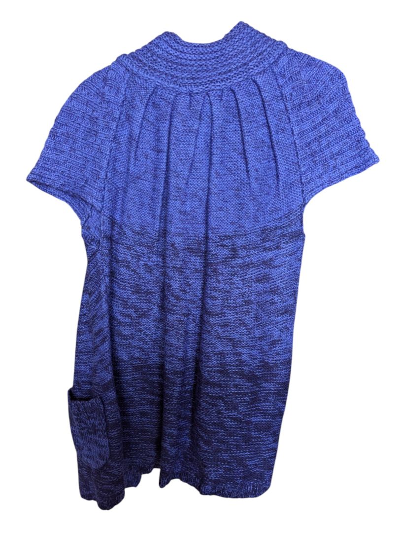 Blue Knitted Short- Sleeves Parkhurst Size M