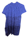 Blue Knitted Short- Sleeves Parkhurst Size M
