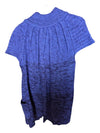 Blue Knitted Short- Sleeves Parkhurst Size M