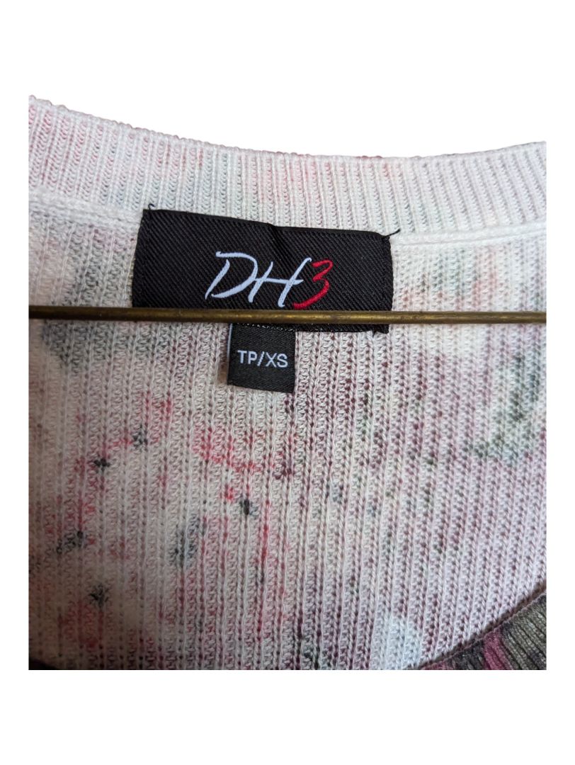 Flower Graphic Dark Red Long Sleeves DH3 Size XS