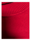 Red Turtleneck Sweater Tribal Size S