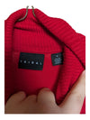 Red Turtleneck Sweater Tribal Size S