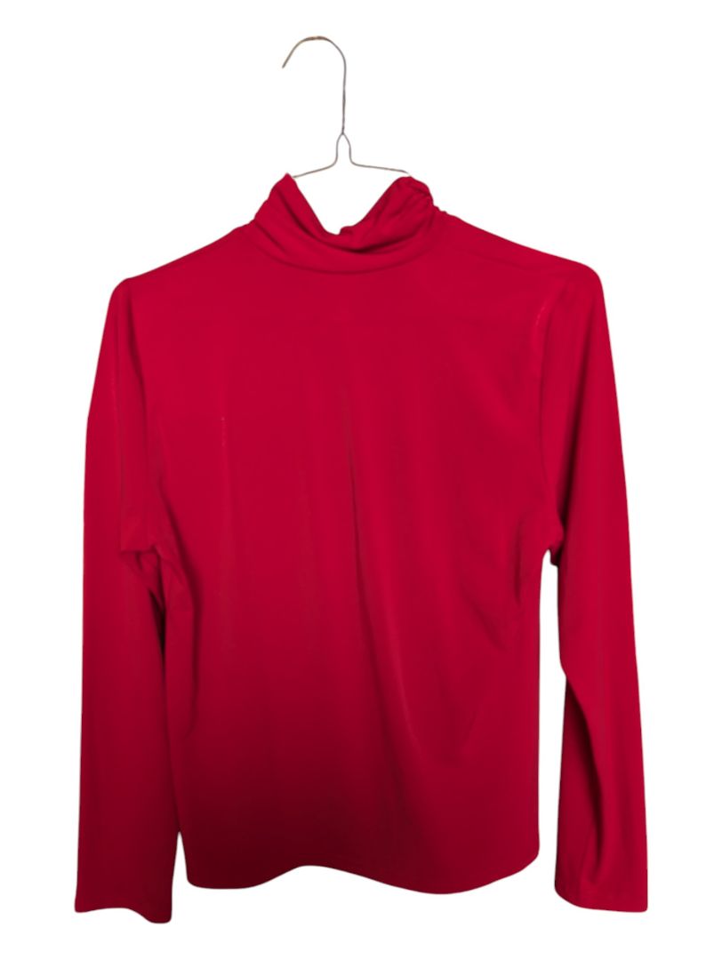 Red Turtleneck Sweater Tribal Size S
