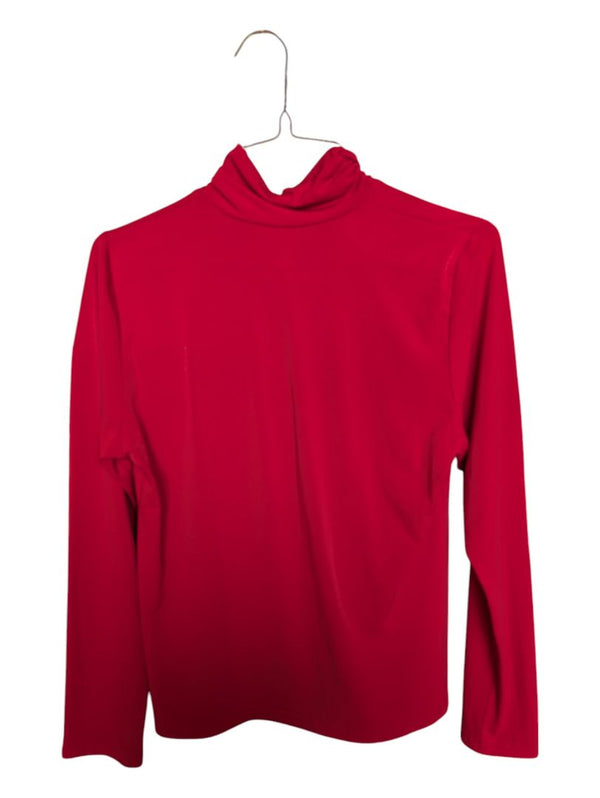Red Turtleneck Sweater Judy Joannou Size S