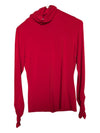 Red Knited Turtleneck Shirt Ingenuity Size S