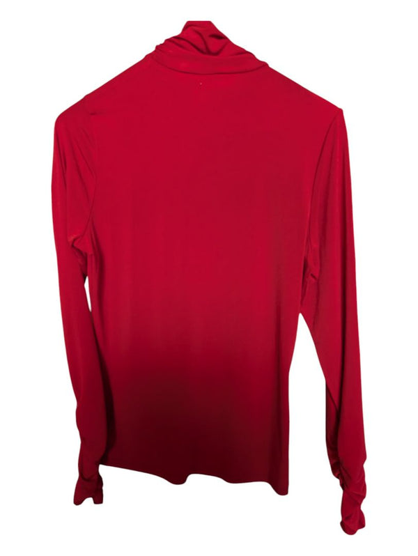 Red Knited Turtleneck Shirt Ingenuity Size S