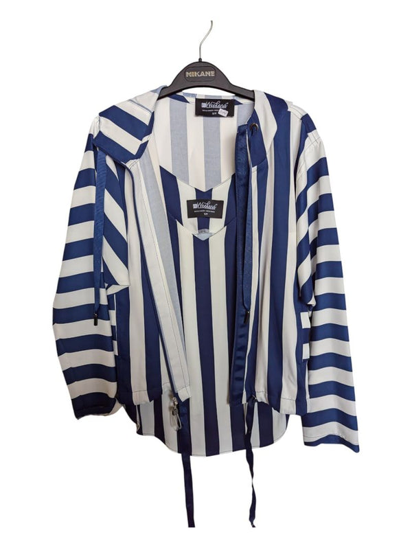 Blue Lined Hooded Jacket Weekend Size S