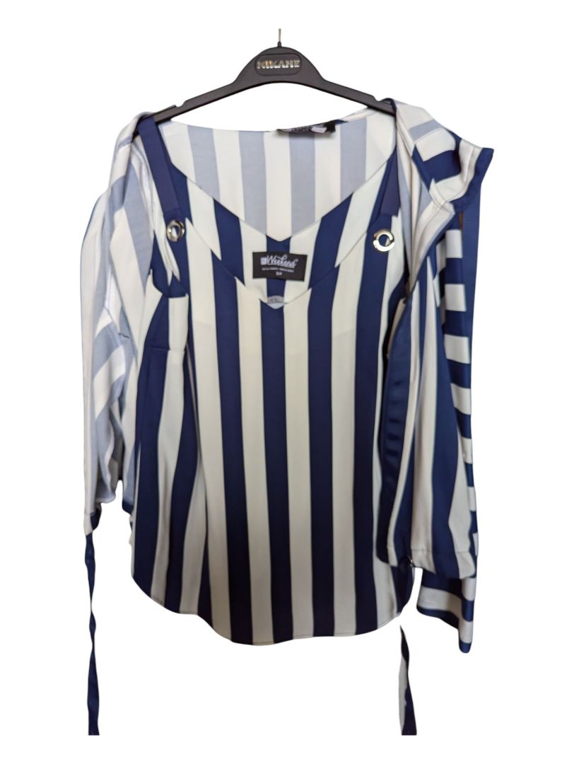 Blue Lined Hooded Jacket Weekend Size S