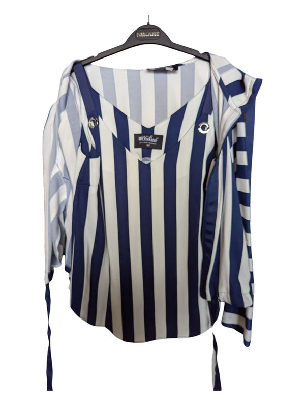 Blue Lined Hooded Jacket Weekend Size S